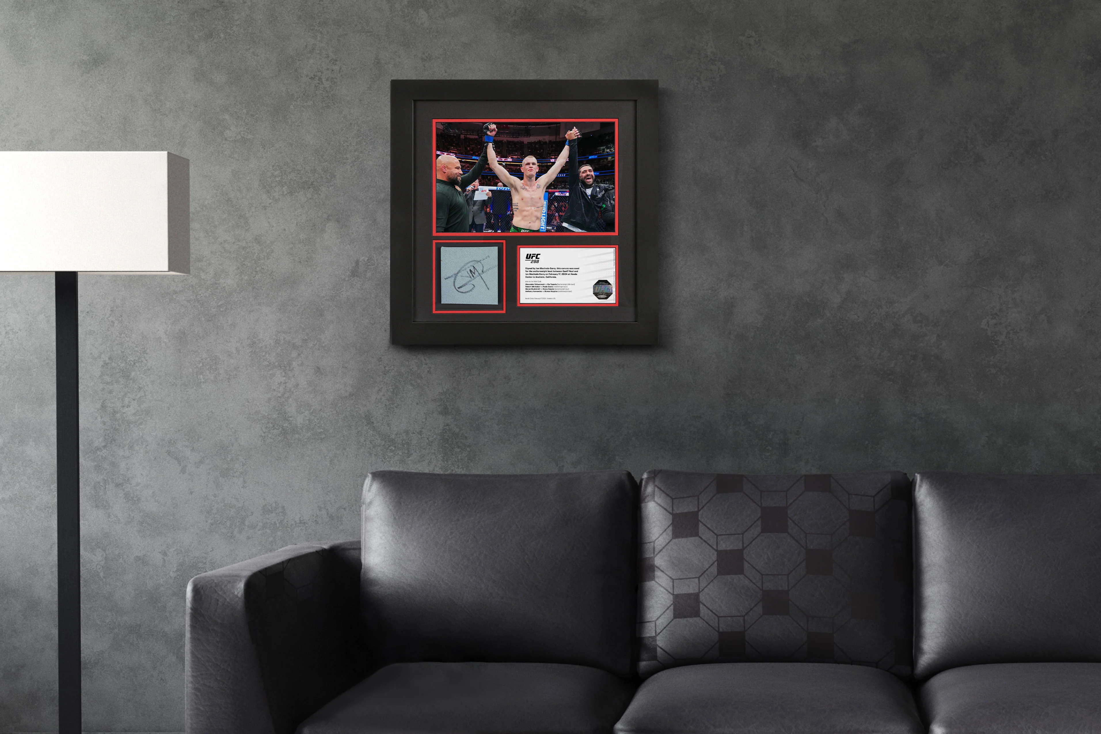 Ian Garry UFC 298 Signed Canvas & Photo - Image 6