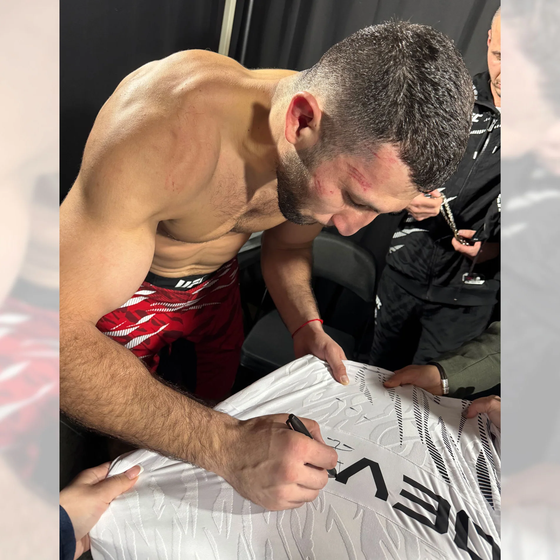 Azamat Bekoev Signed 1-of-1 Fight Issued Jersey UFC 311: Makhachev vs Moicano - Image 2