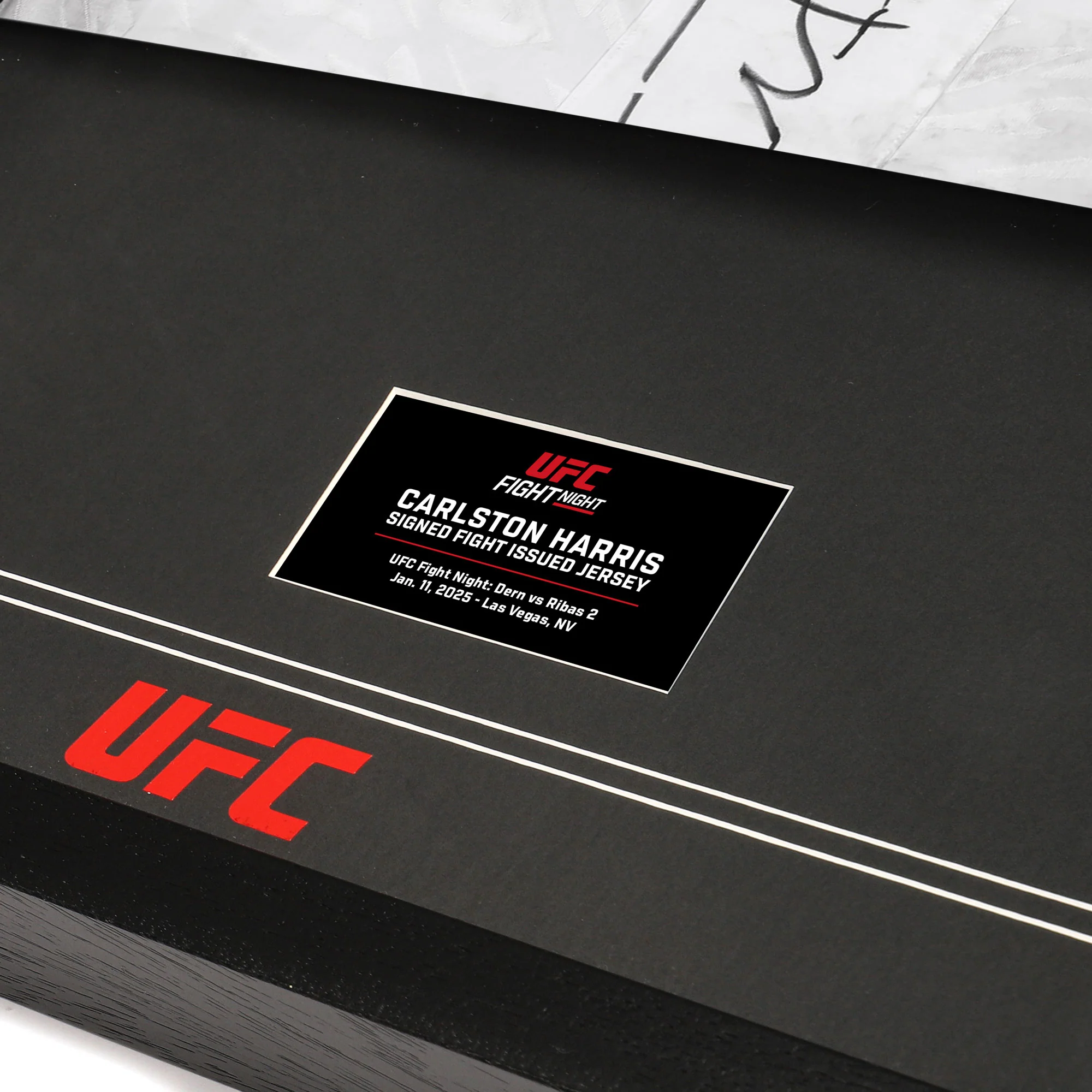 Carlston Harris Signed 1-of-1 Fight Issued Jersey UFC Fight Night: Dern vs Ribas - Image 2