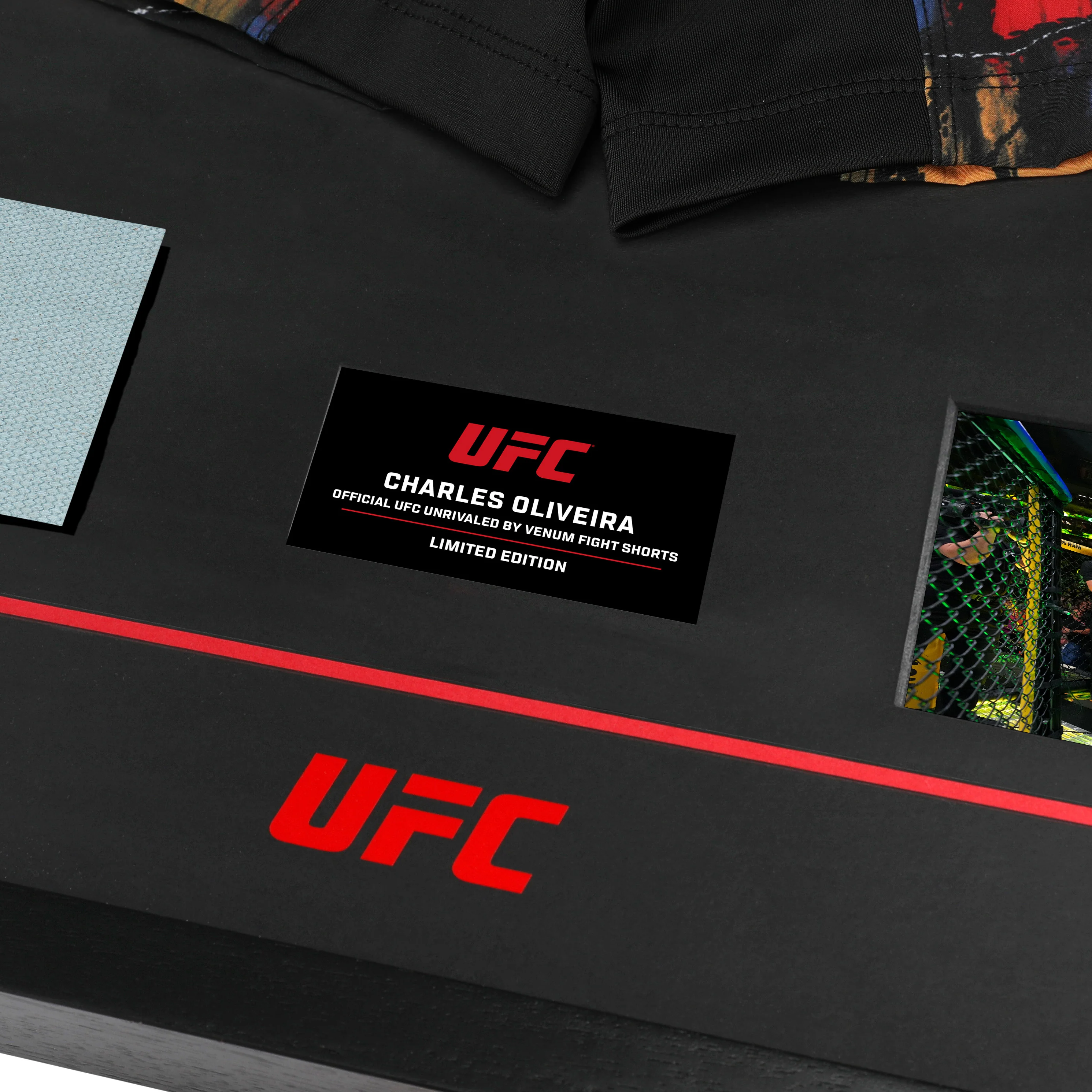 Charles Oliveira Limited Edition UFC 326 Venum Shorts & Canvas Display - Image 3