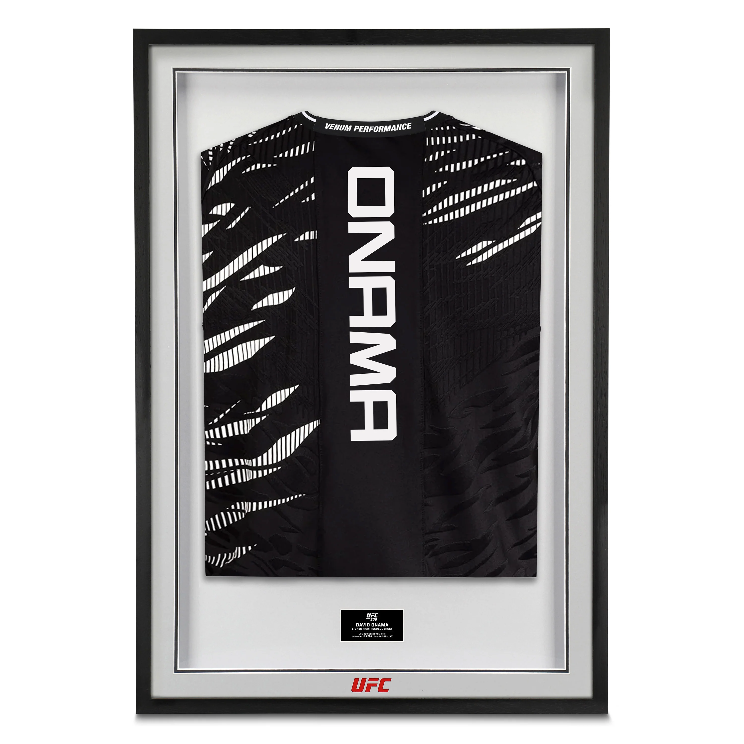 David Onama Signed 1-of-1 Fight Issued Jersey UFC 309: Jones vs Miocic
