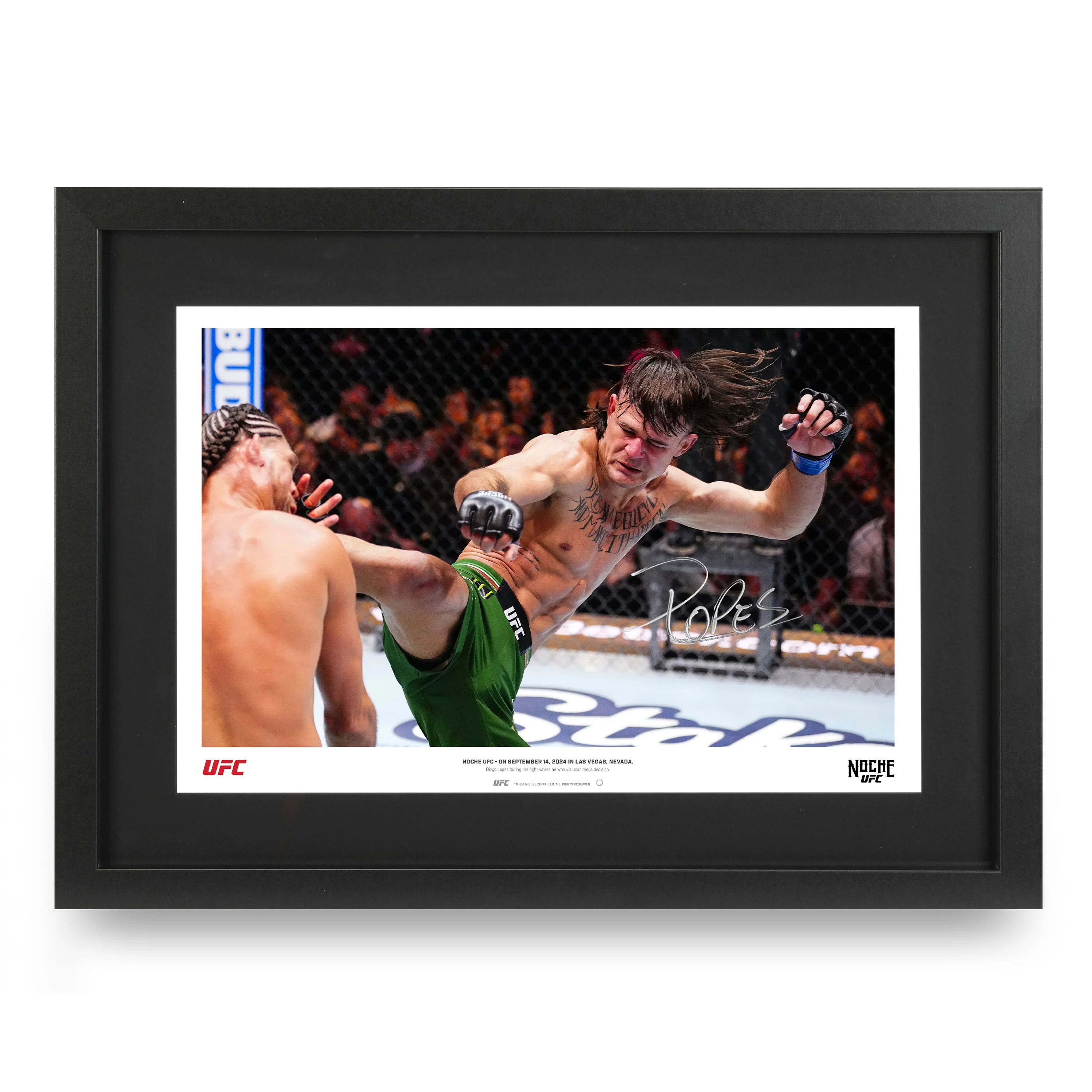 Diego Lopes Signed Photo UFC Noche