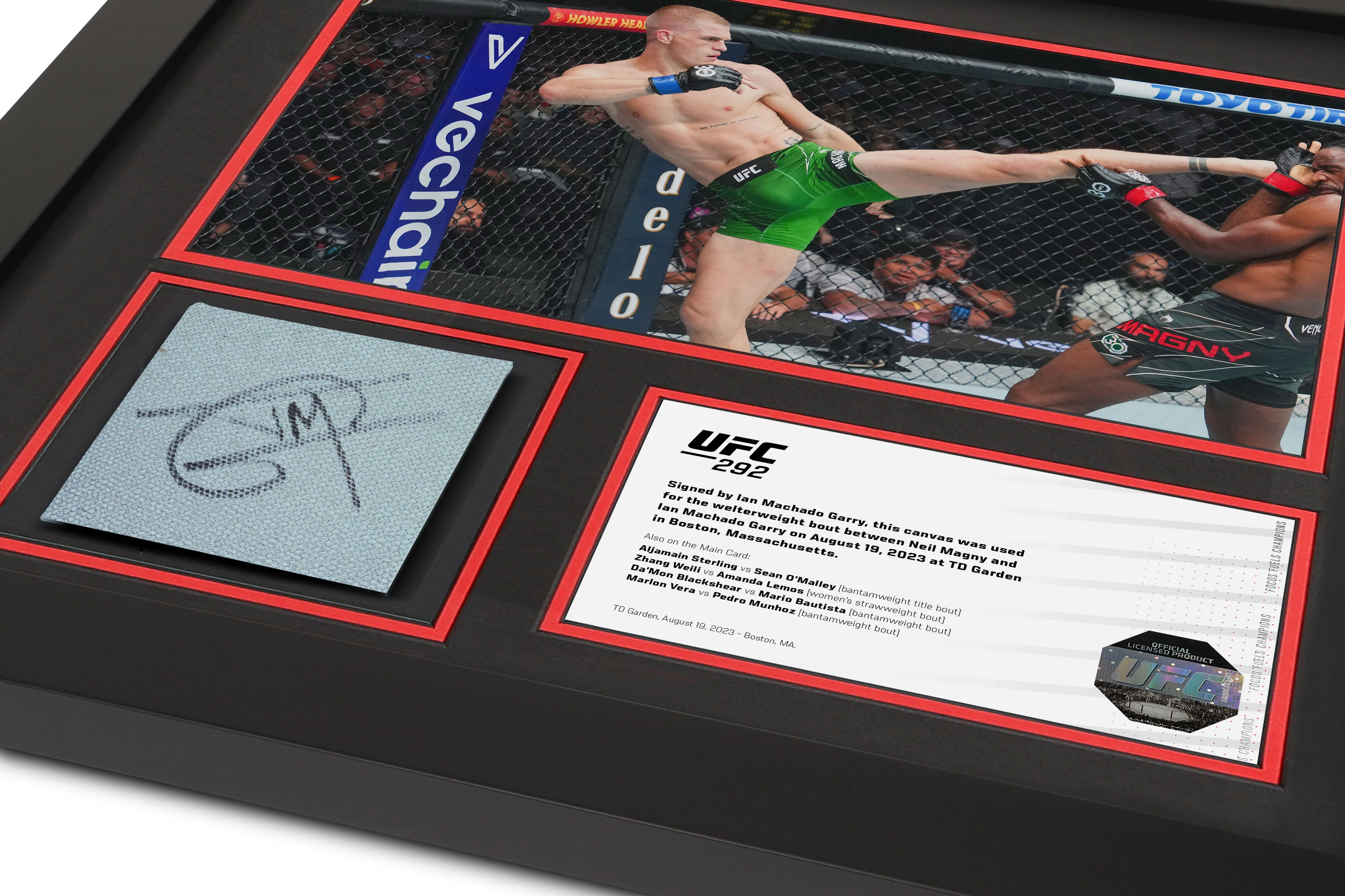Ian Garry UFC 292 Signed Canvas & Photo - Image 3