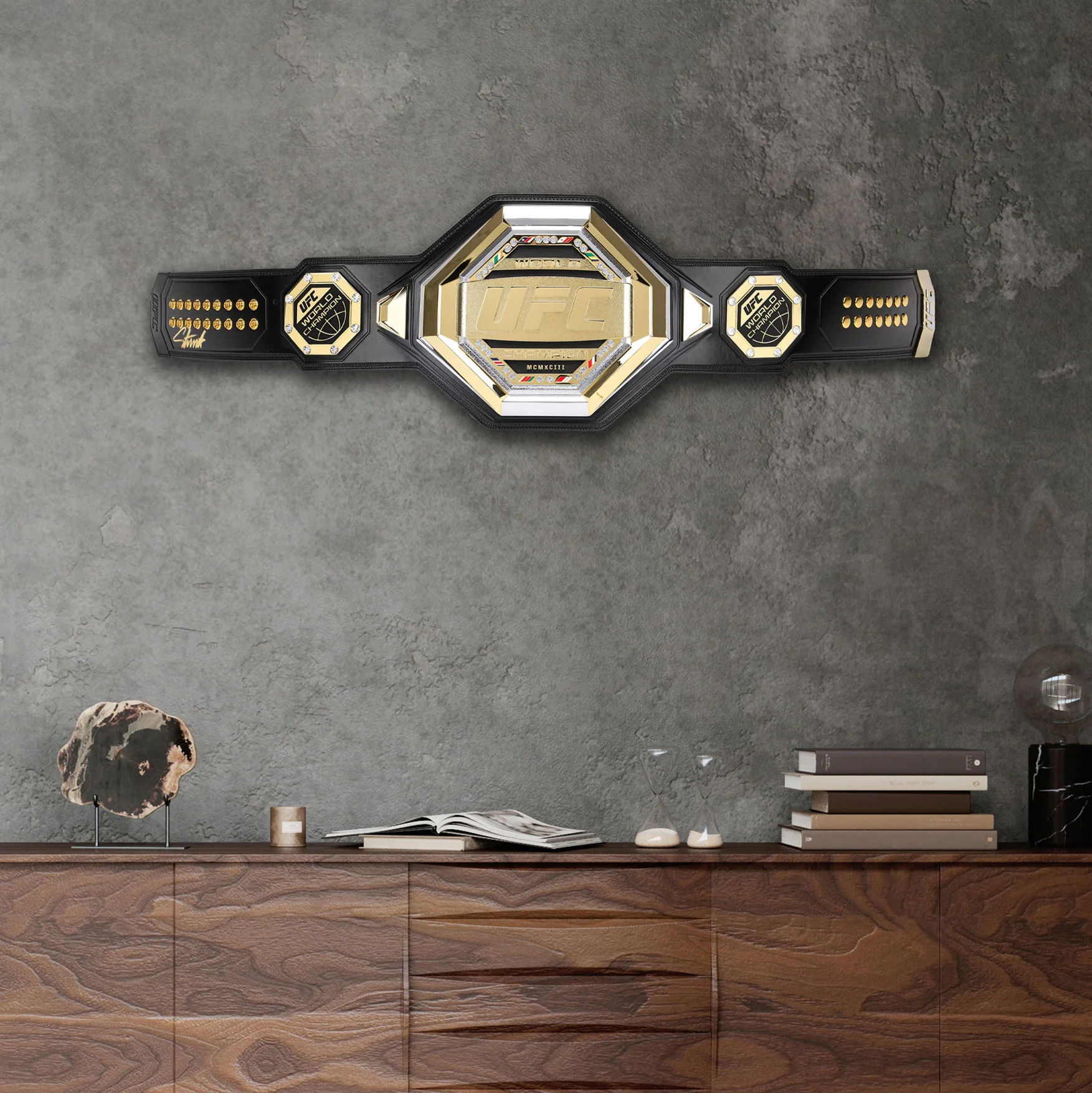 Israel Adesanya Signed UFC Legacy Championship Replica Belt - Image 7