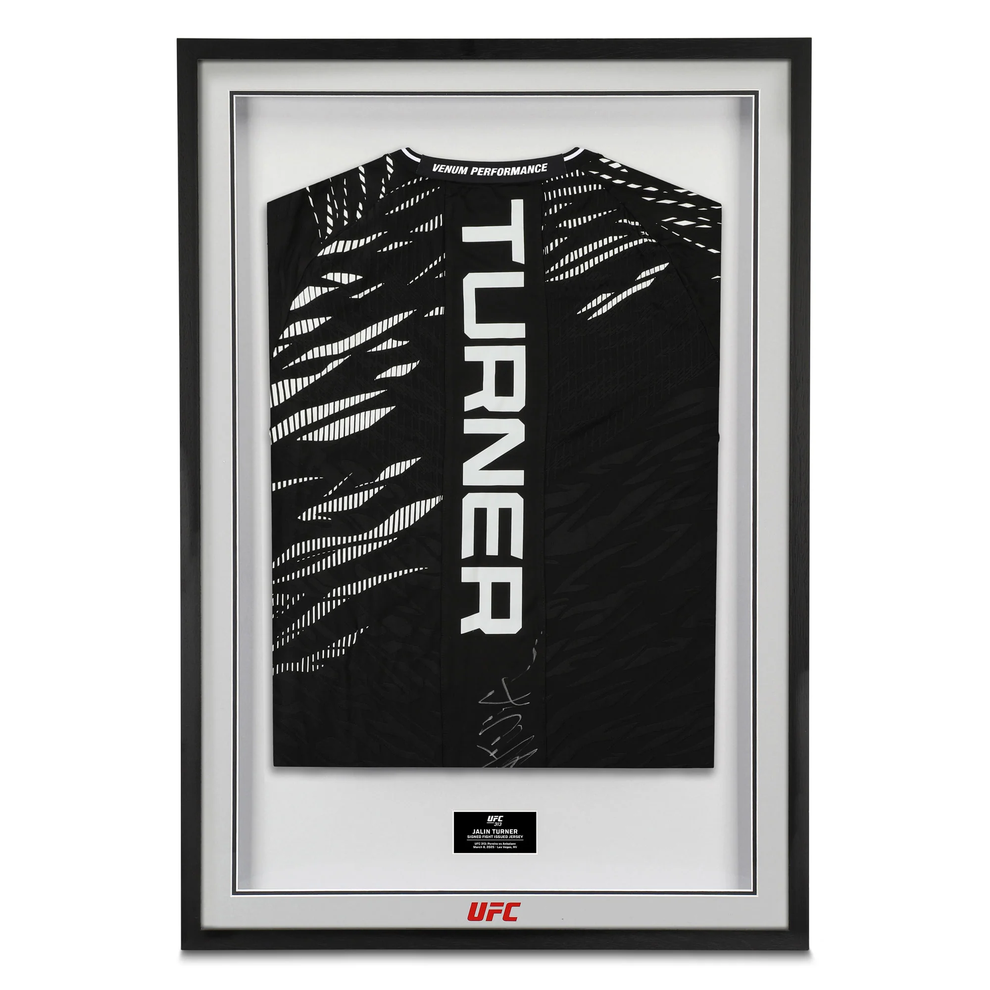 Jalin Turner Signed 1-of-1 Fight Issued Jersey UFC 313: Pereira vs Ankalaev
