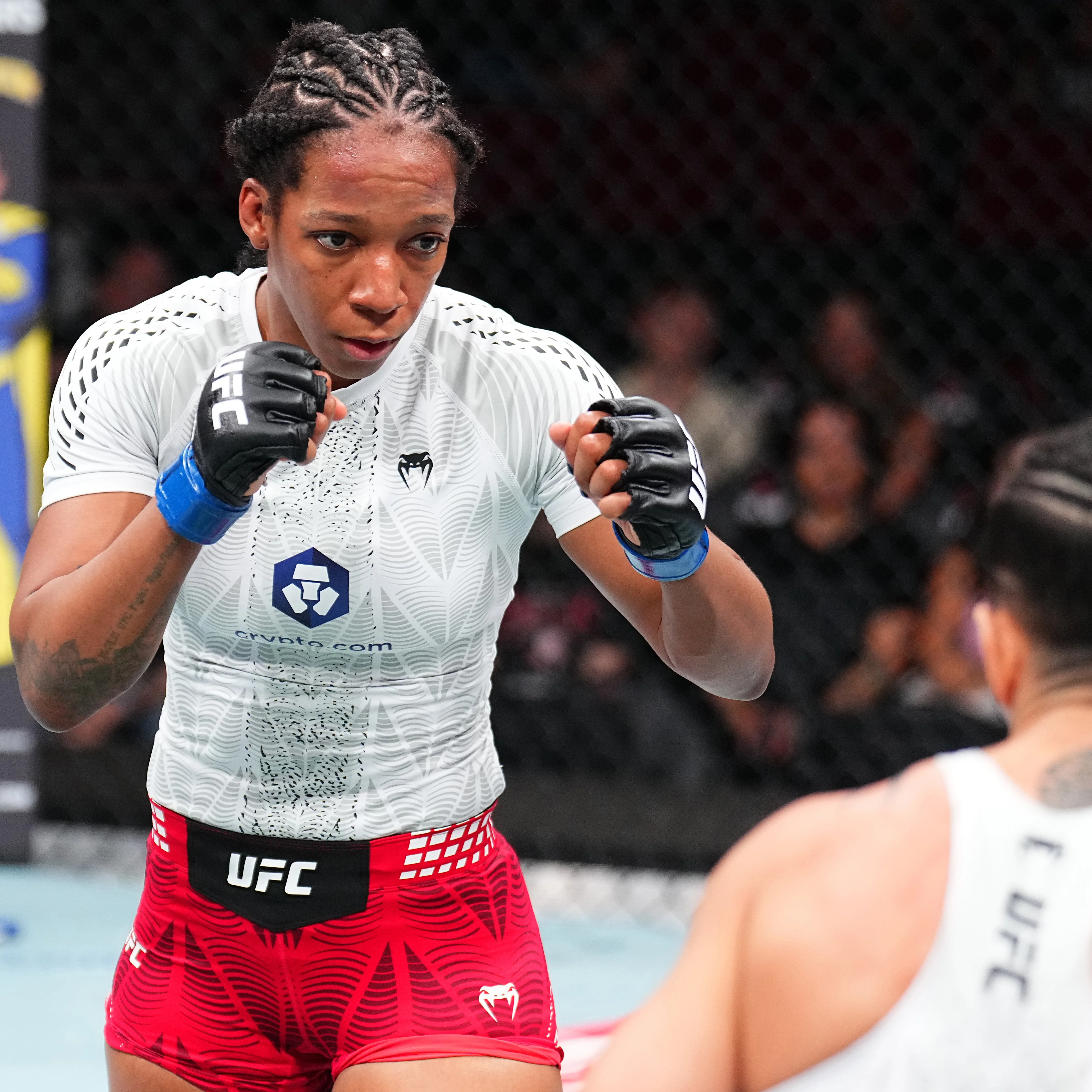 Joselyne Edwards Signed 1-of-1 Fight Worn Rash Guard UFC Fight Night: Strickland vs Hernandez