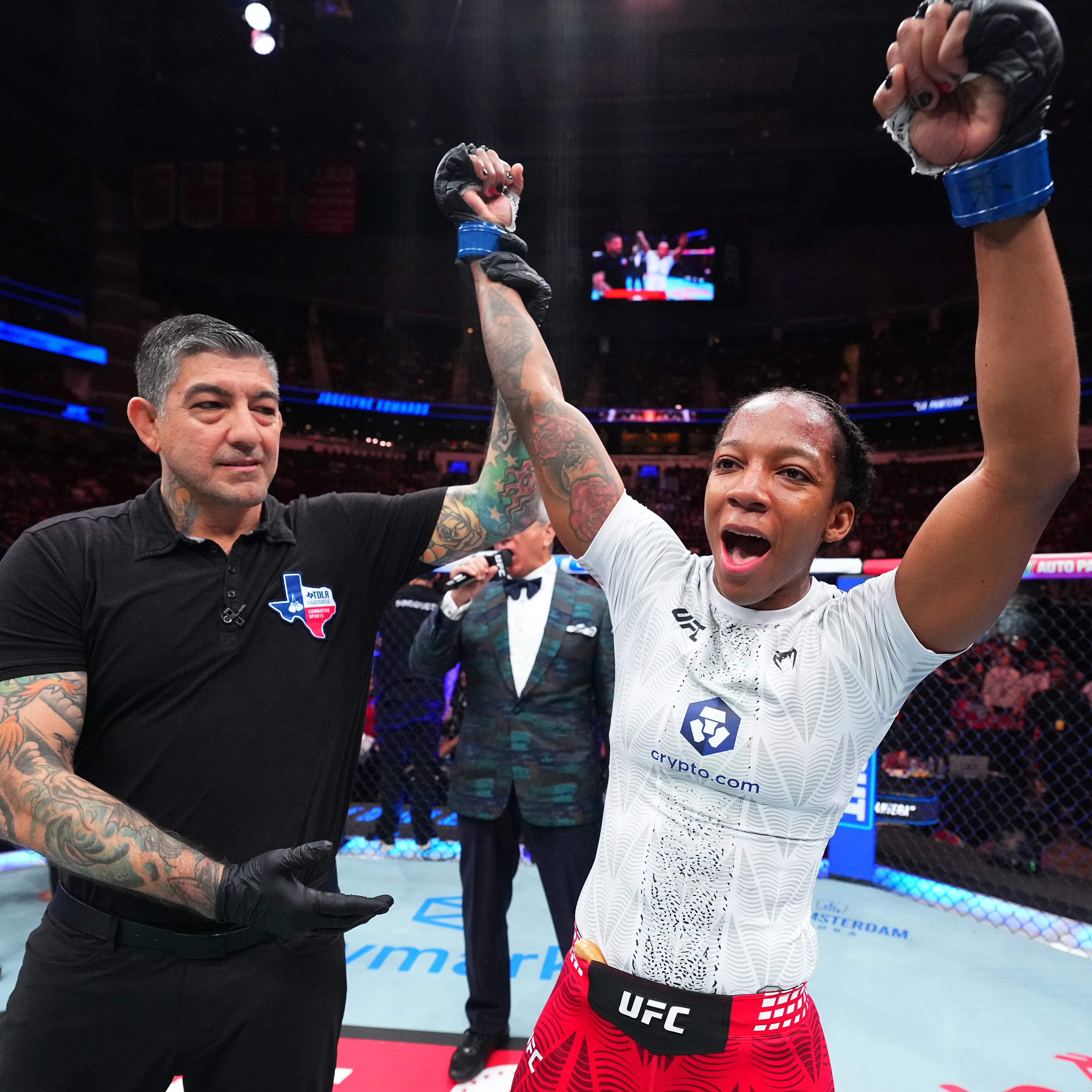 Joselyne Edwards Signed 1-of-1 Fight Worn Rash Guard UFC Fight Night: Strickland vs Hernandez - Image 3