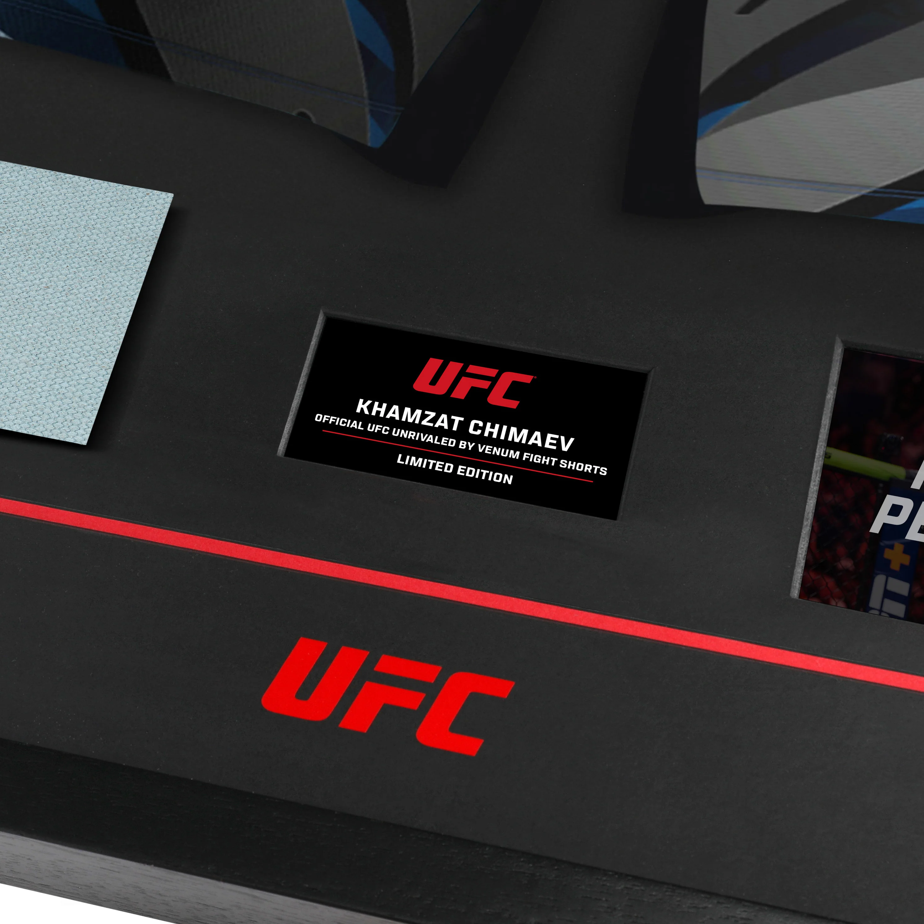 Khamzat Chimaev Limited Edition UFC 328 Venum Shorts & Canvas Display - Image 2