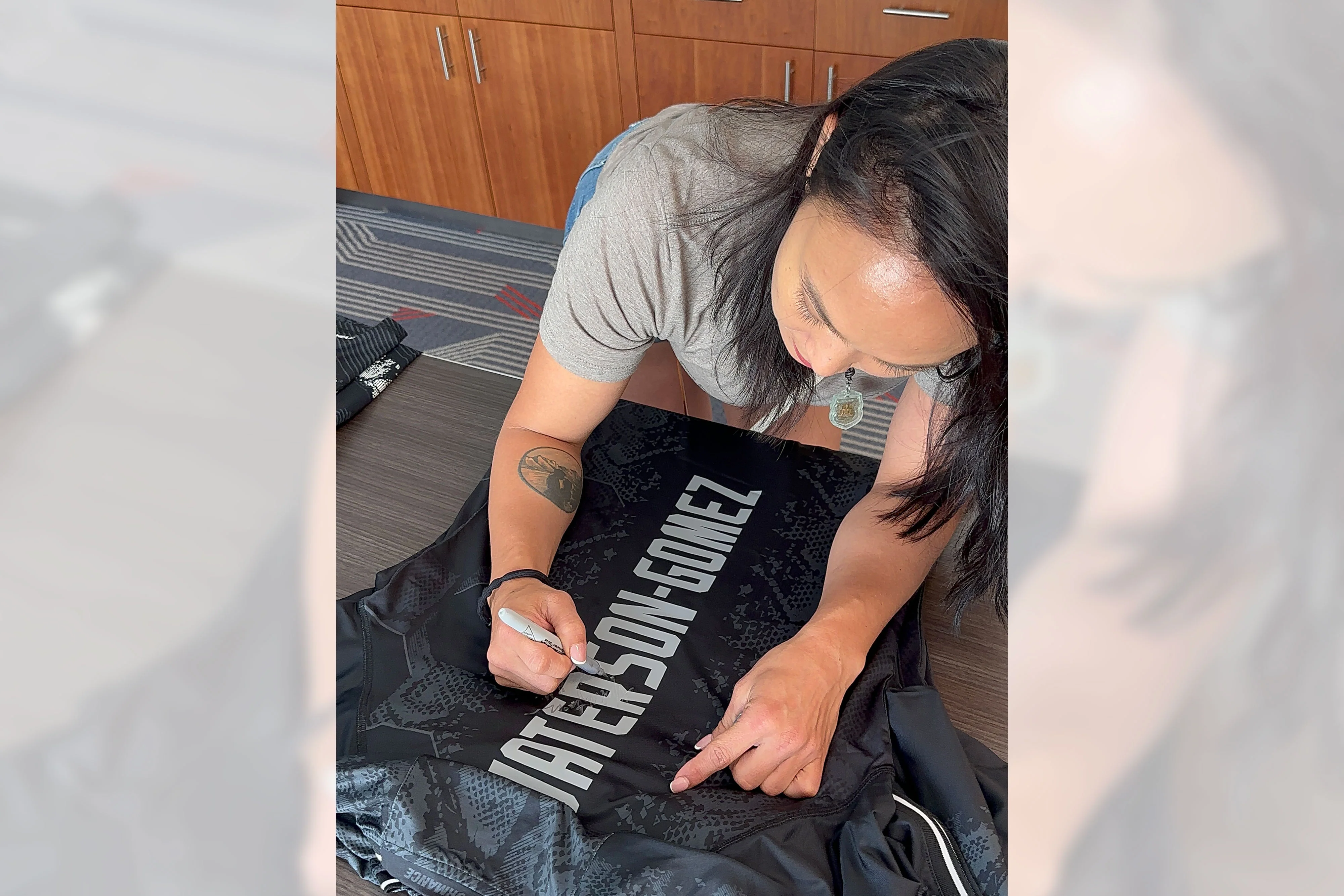 Michelle Waterson Signed Limited Edition Black Jersey - Image 2