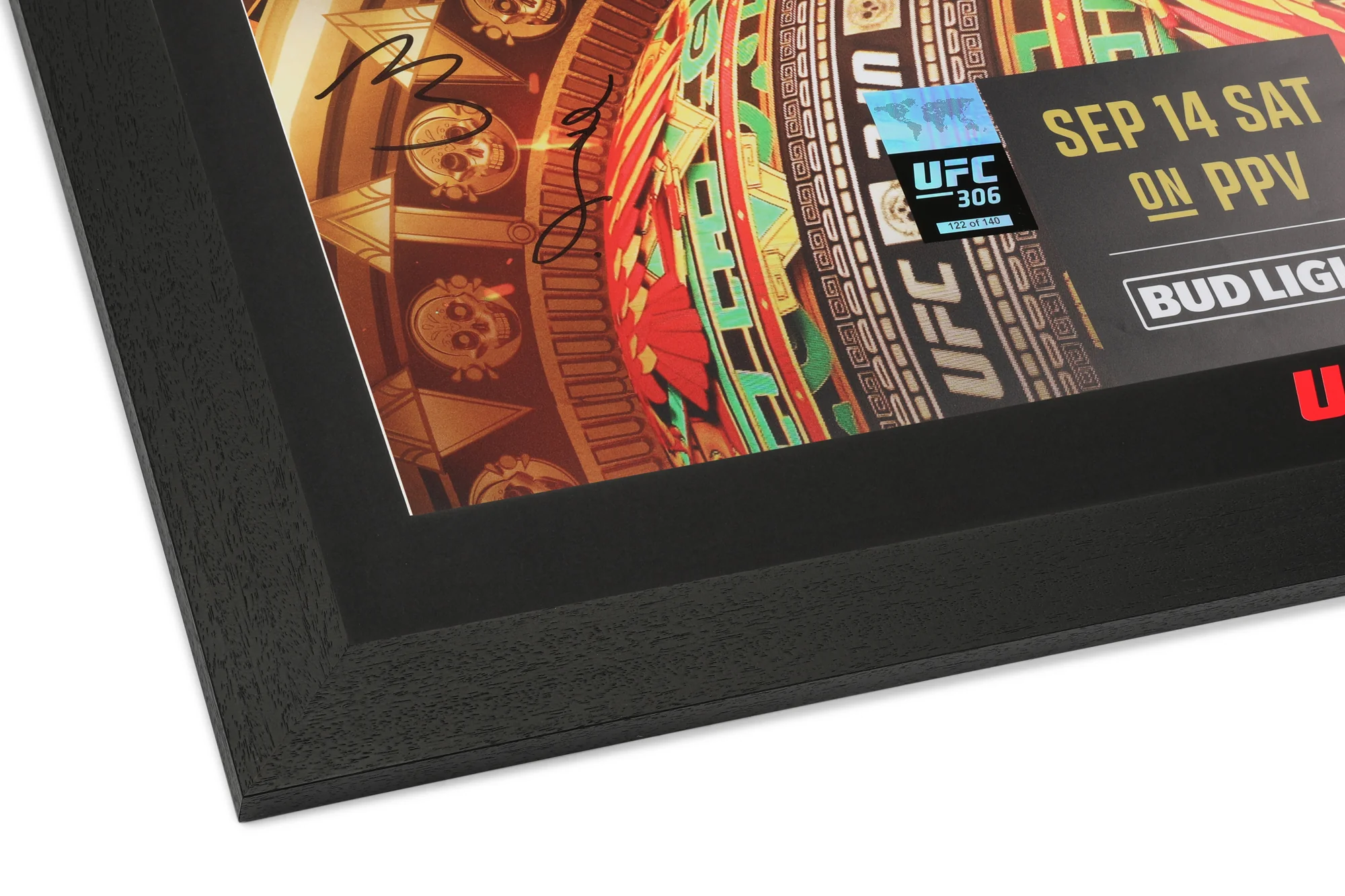 Riyadh Season Noche UFC Sean O'Malley vs Merab Dvalishvili Autographed Event Poster - Image 5