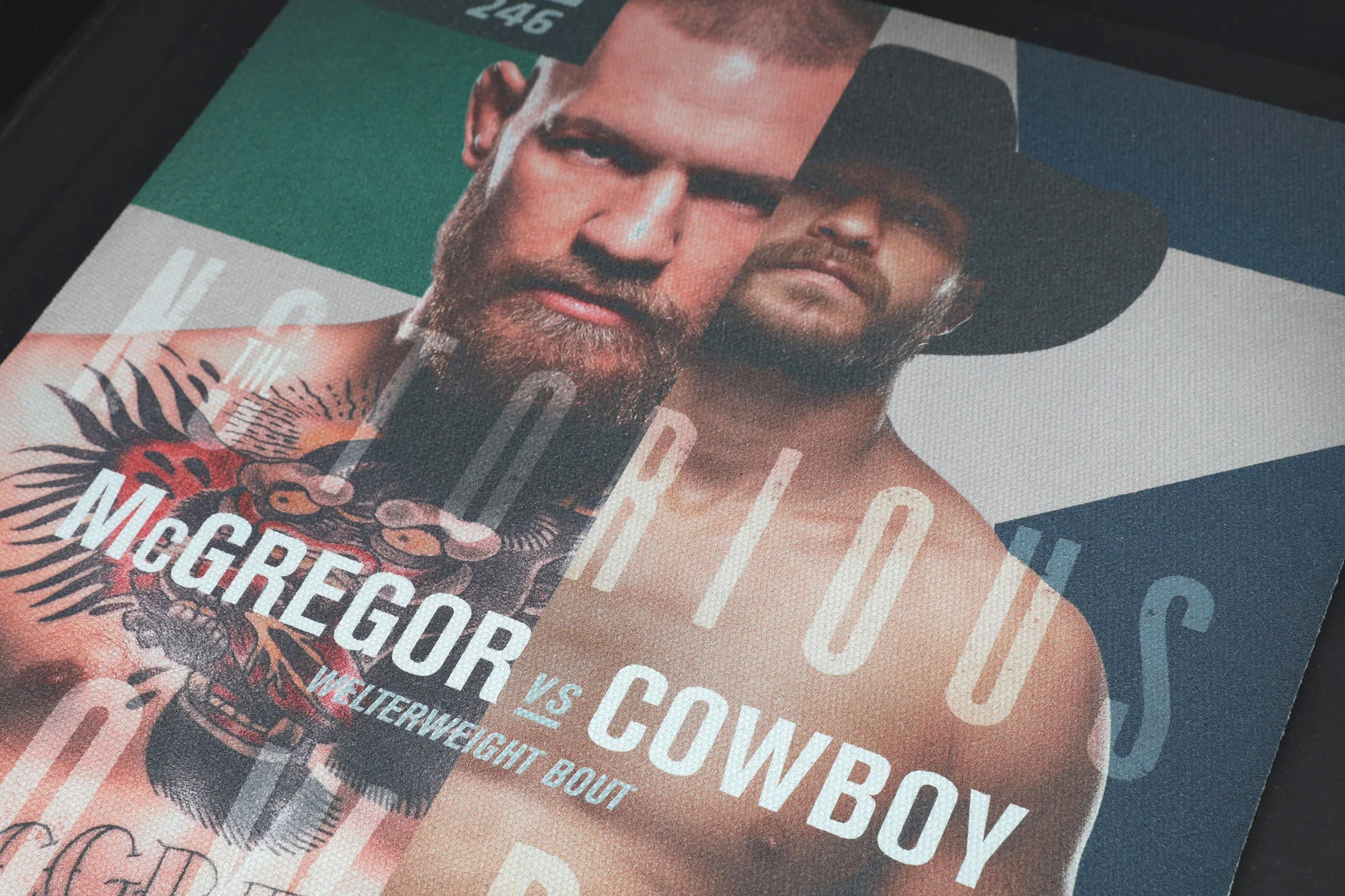 UFC 246: McGregor vs Cowboy Limited Edition Canvas Poster - Image 3