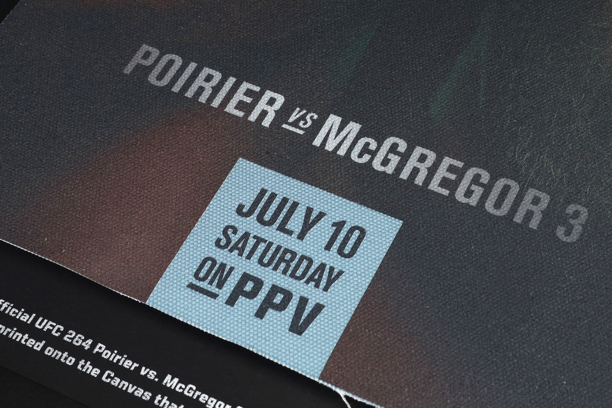 UFC 264: Poirier vs McGregor Limited Edition Canvas Poster - Image 3