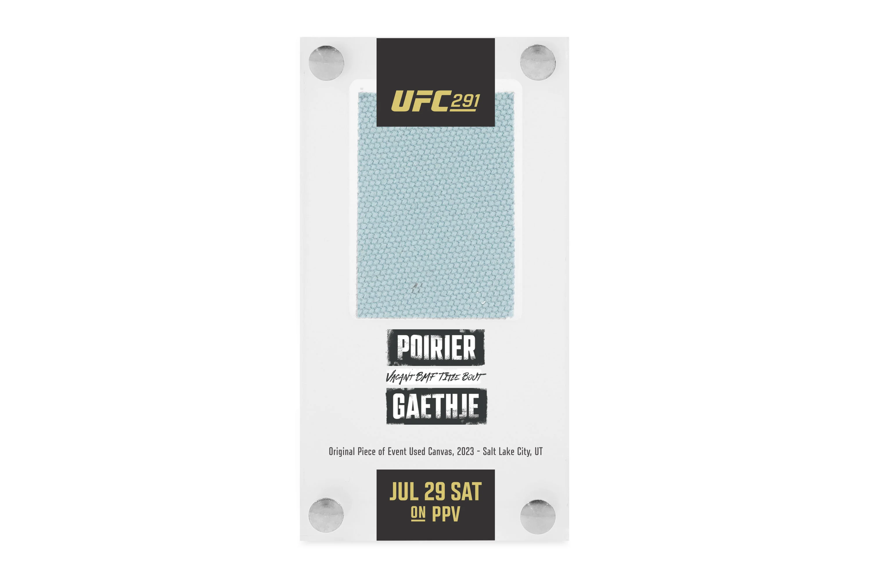 UFC 291: Poirier vs Gaethje 2 Canvas in Acrylic - Image 2