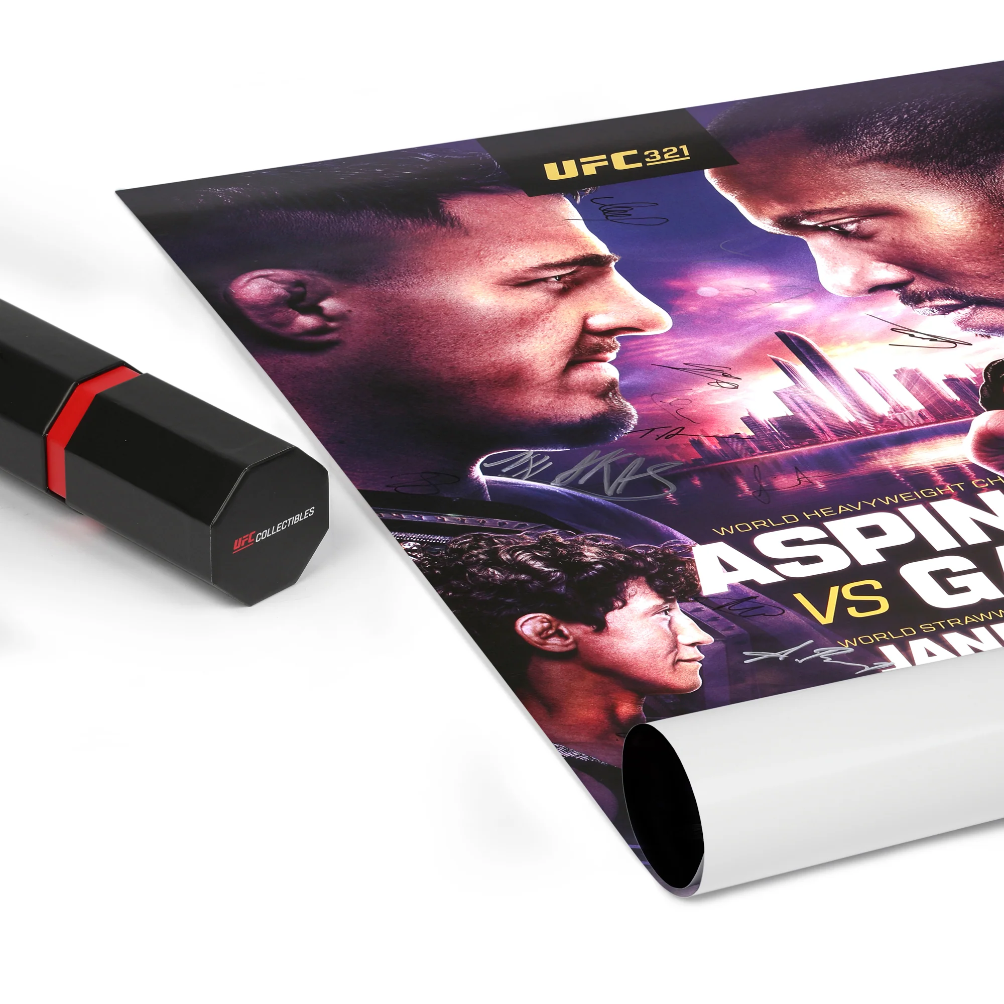UFC 321: Aspinall vs Gane Autographed Event Poster - Image 7