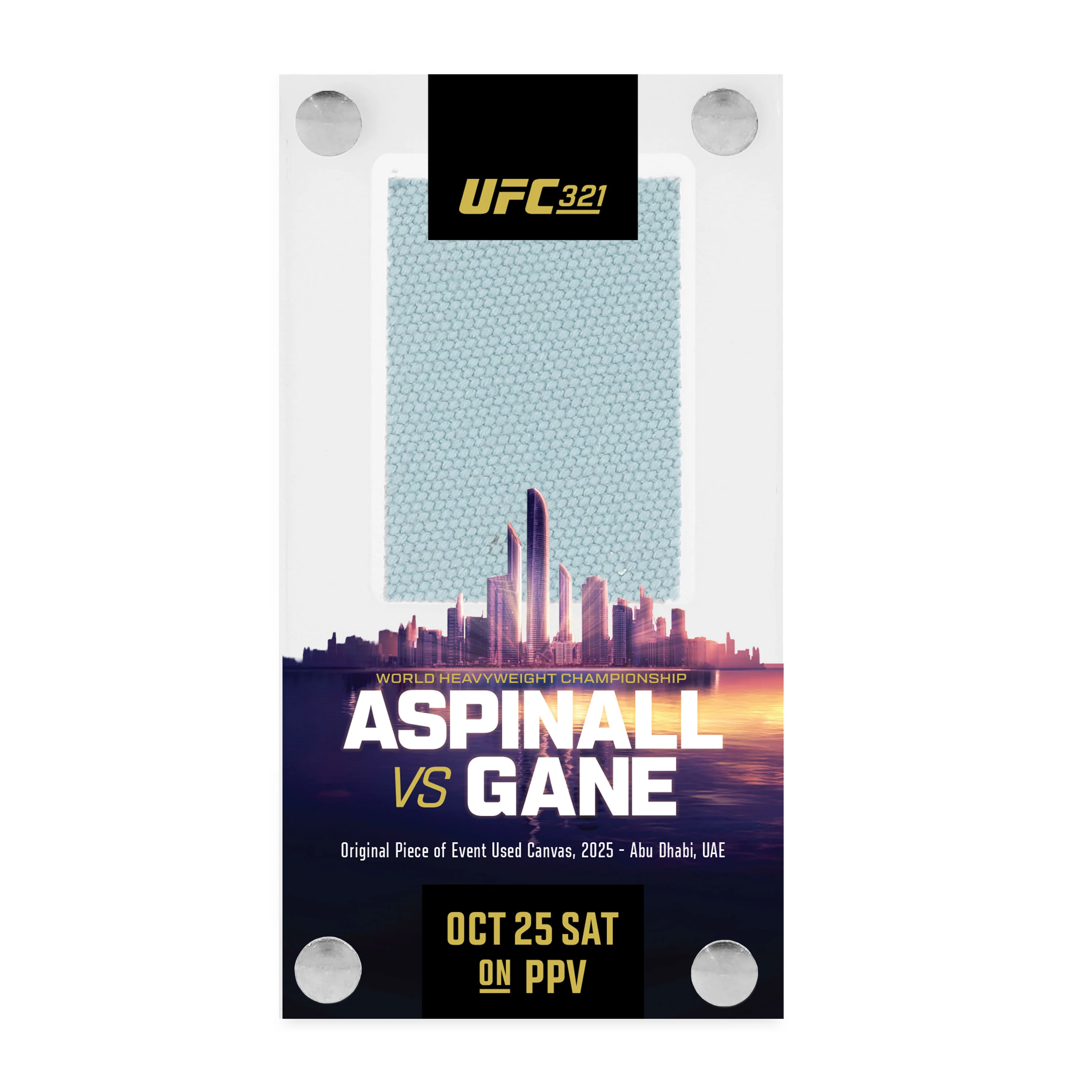 UFC 321: Aspinall vs Gane Canvas in Acrylic - Image 3