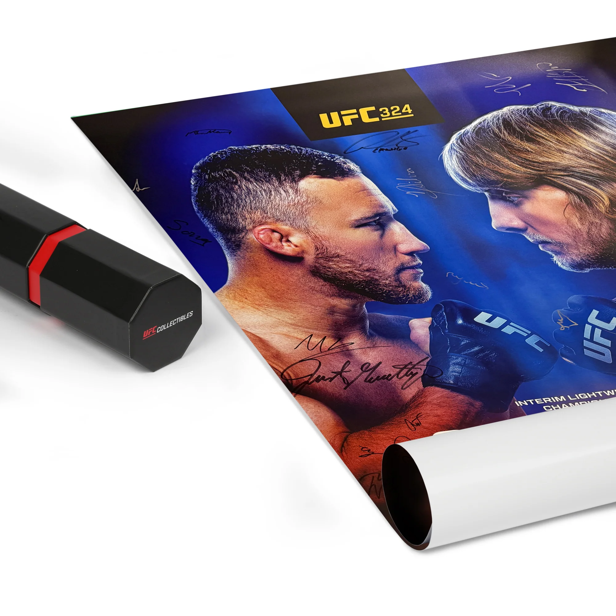 UFC 324: Gaethje vs Pimblett Autographed Event Poster - Image 7