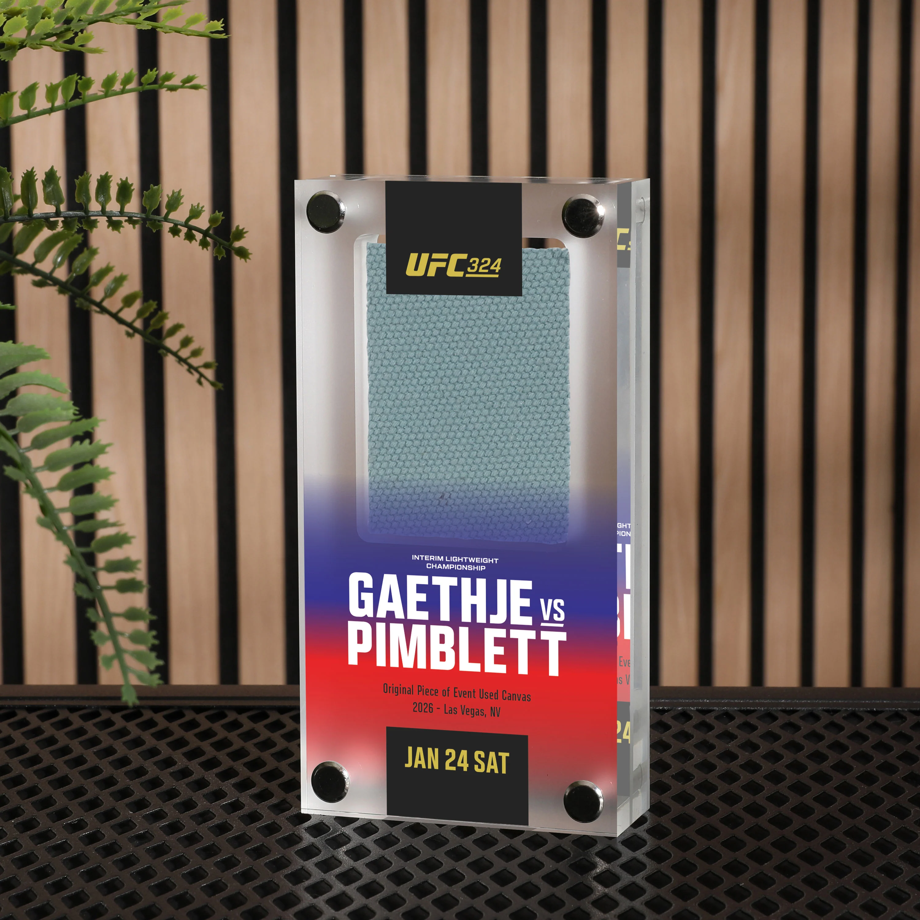 UFC 324: Gaethje vs Pimblett Canvas in Acrylic - Image 4