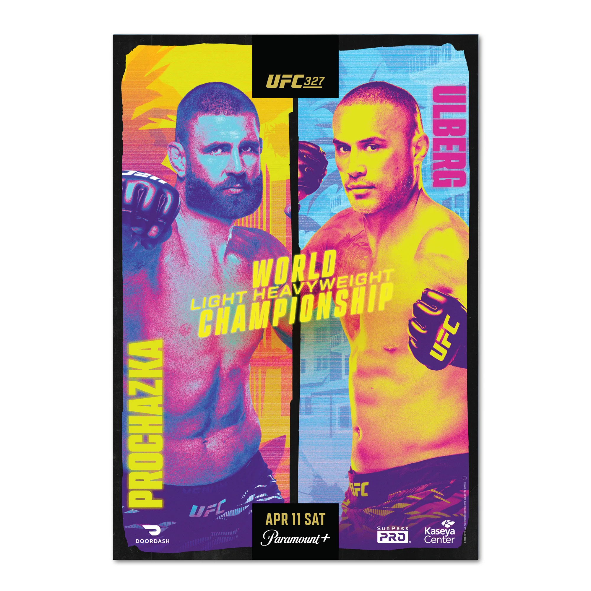 UFC 327: Procházka vs Ulberg Autographed Event Poster - Image 7