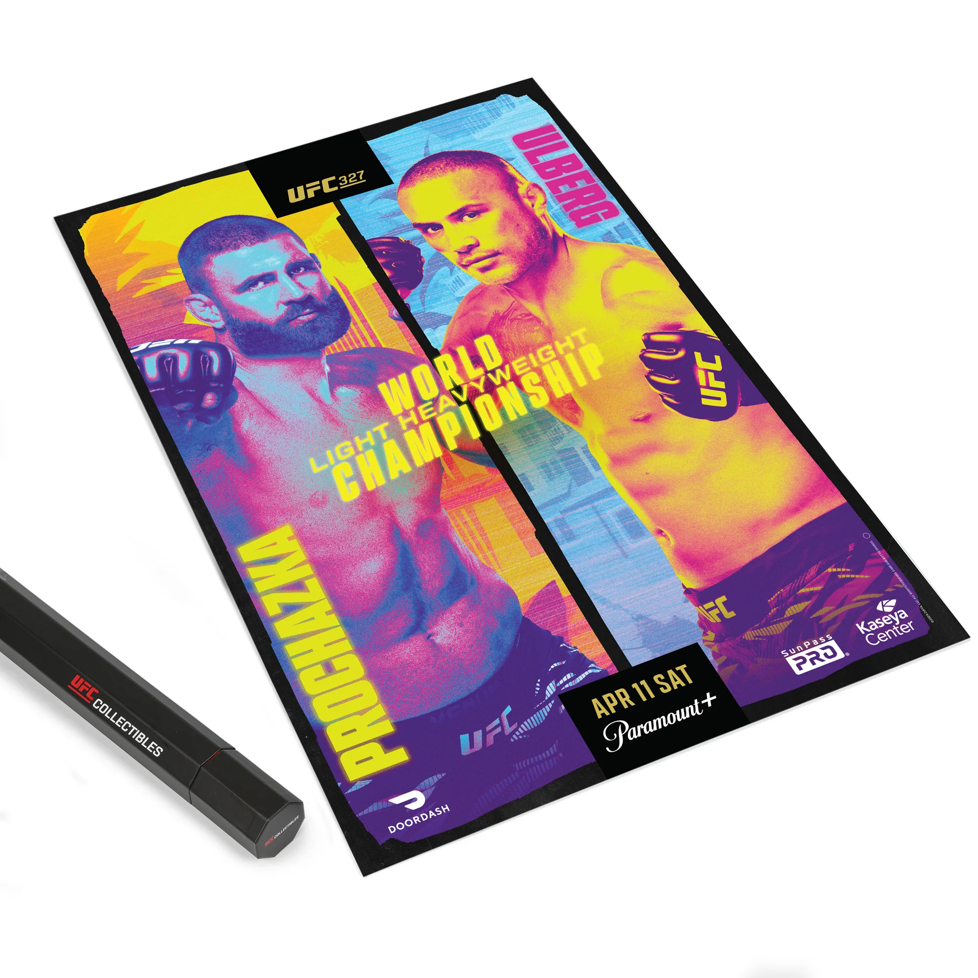 UFC 327: Procházka vs Ulberg Autographed Event Poster - Image 8