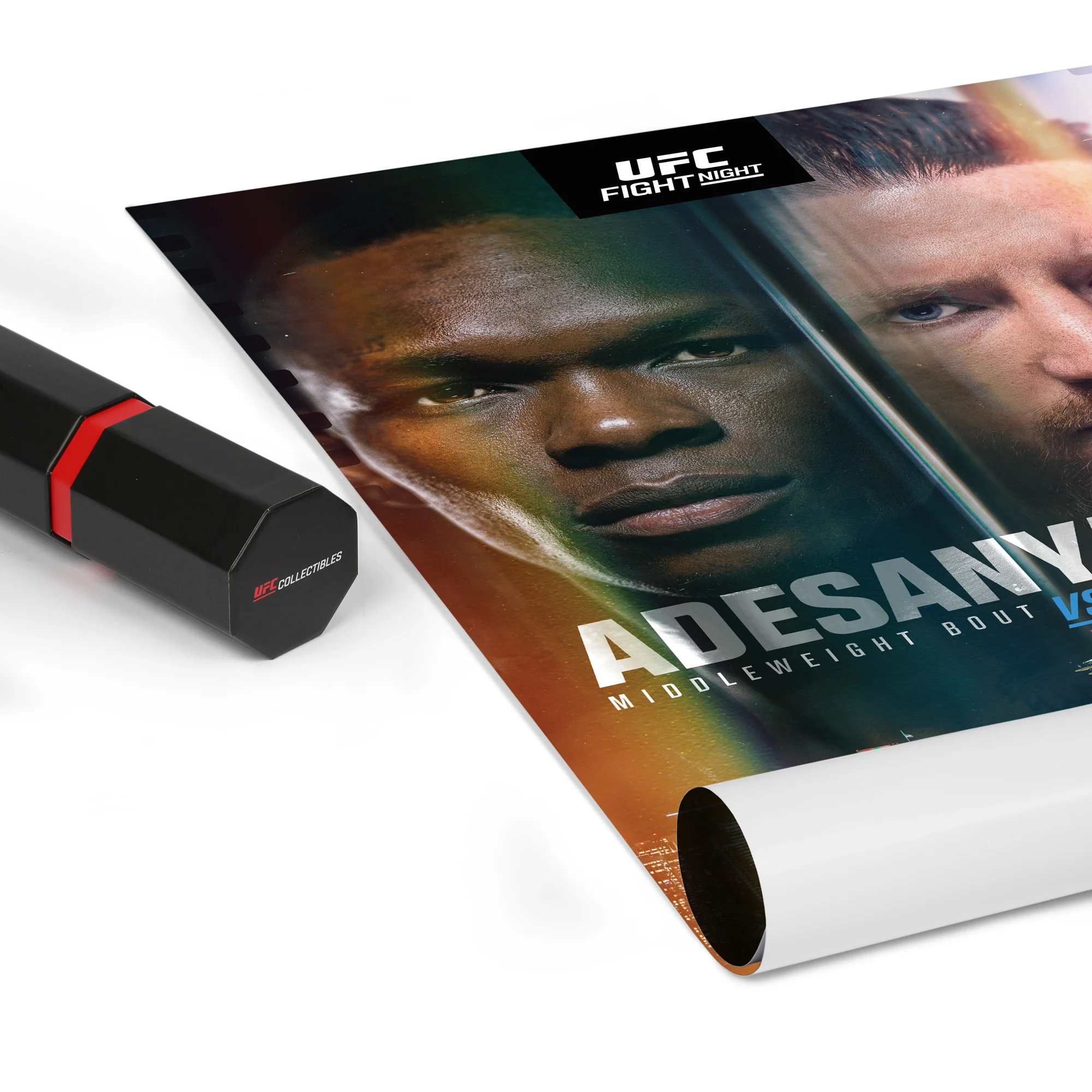 UFC Fight Night: Adesanya vs Pyfer Autographed Event Poster - Image 10