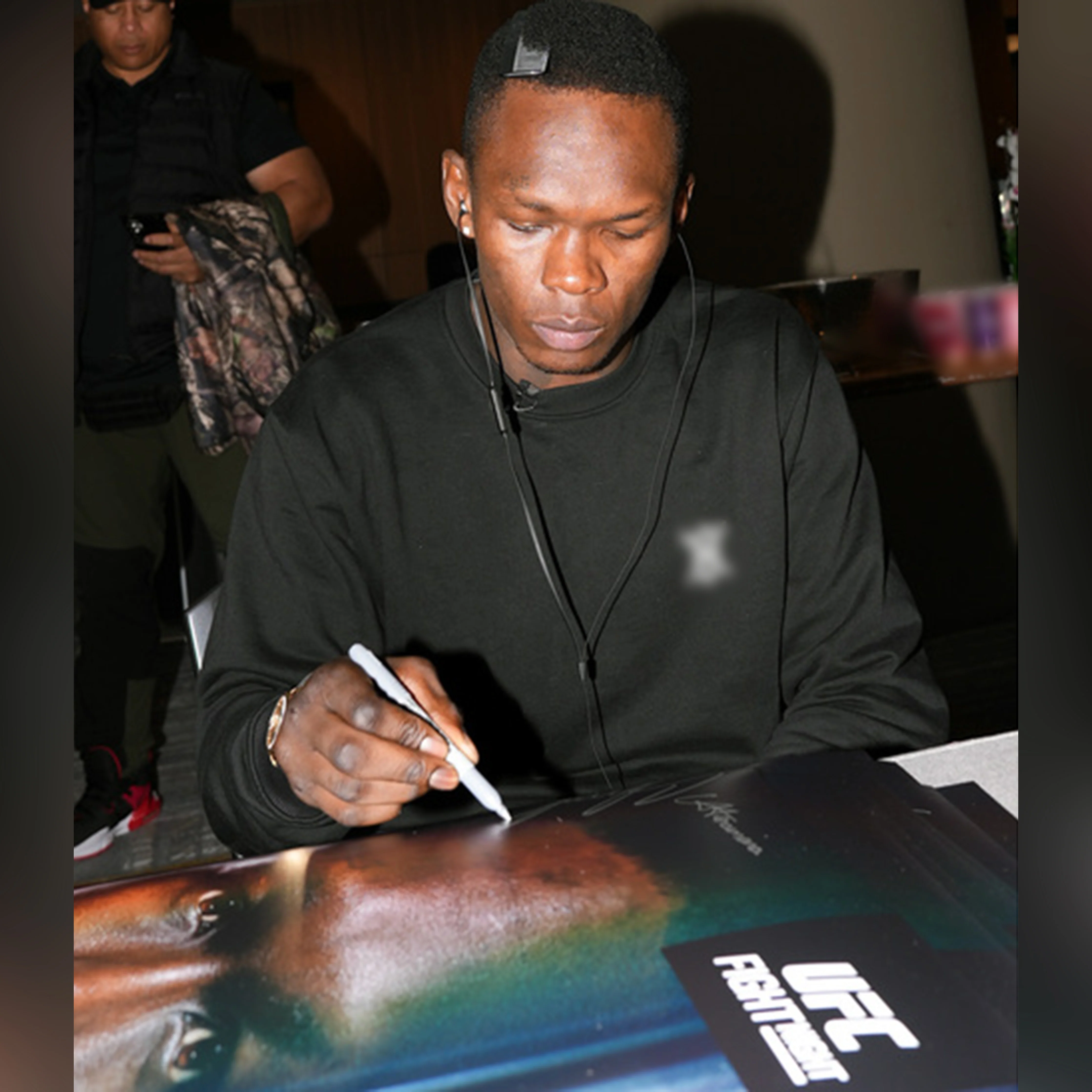 UFC Fight Night: Adesanya vs Pyfer Autographed Event Poster - Image 5