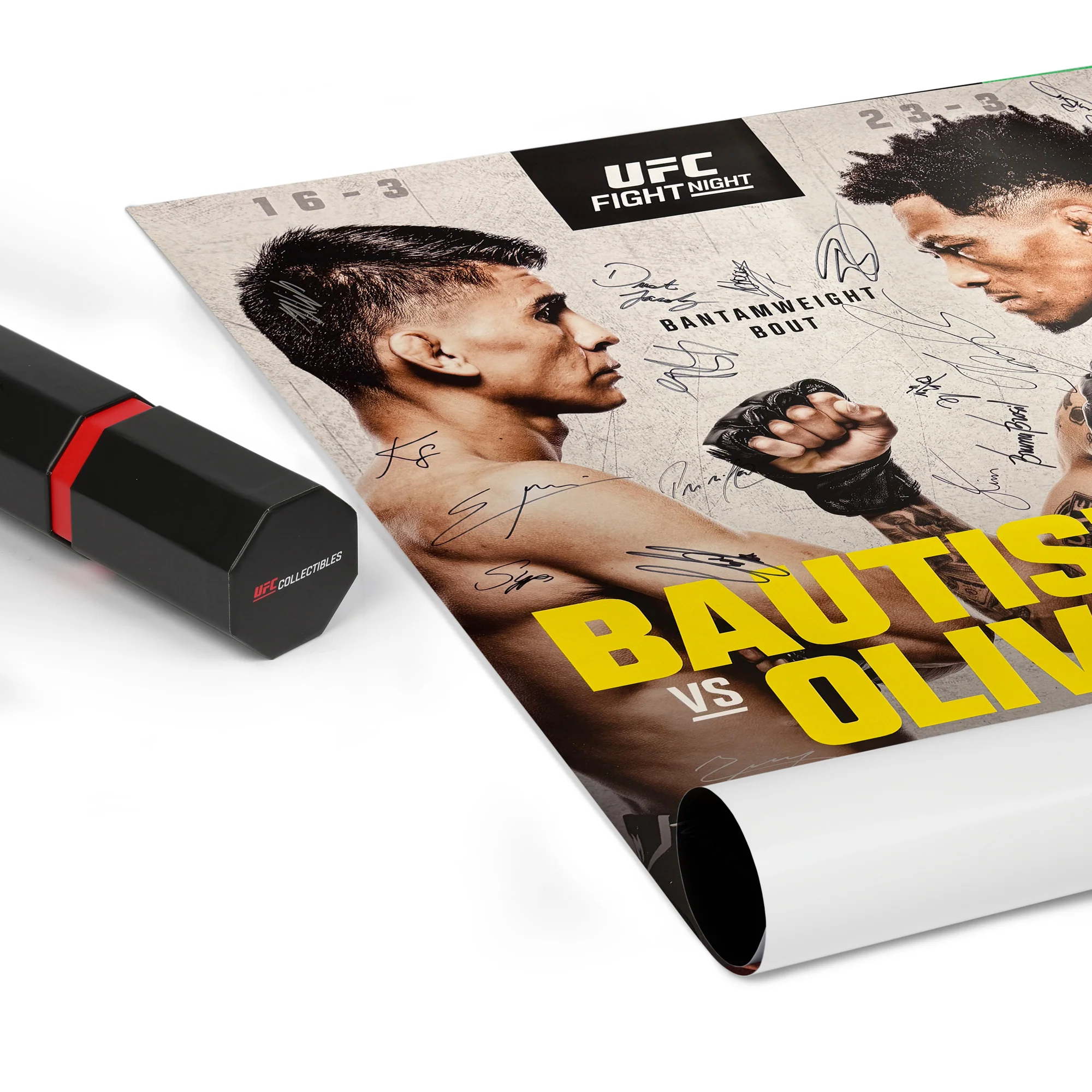 UFC Fight Night: Bautista vs Oliveira Autographed Event Poster - Image 5