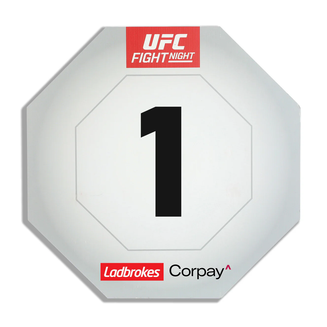 UFC Fight Night: Della Maddalena vs Prates Event Used Round Card One