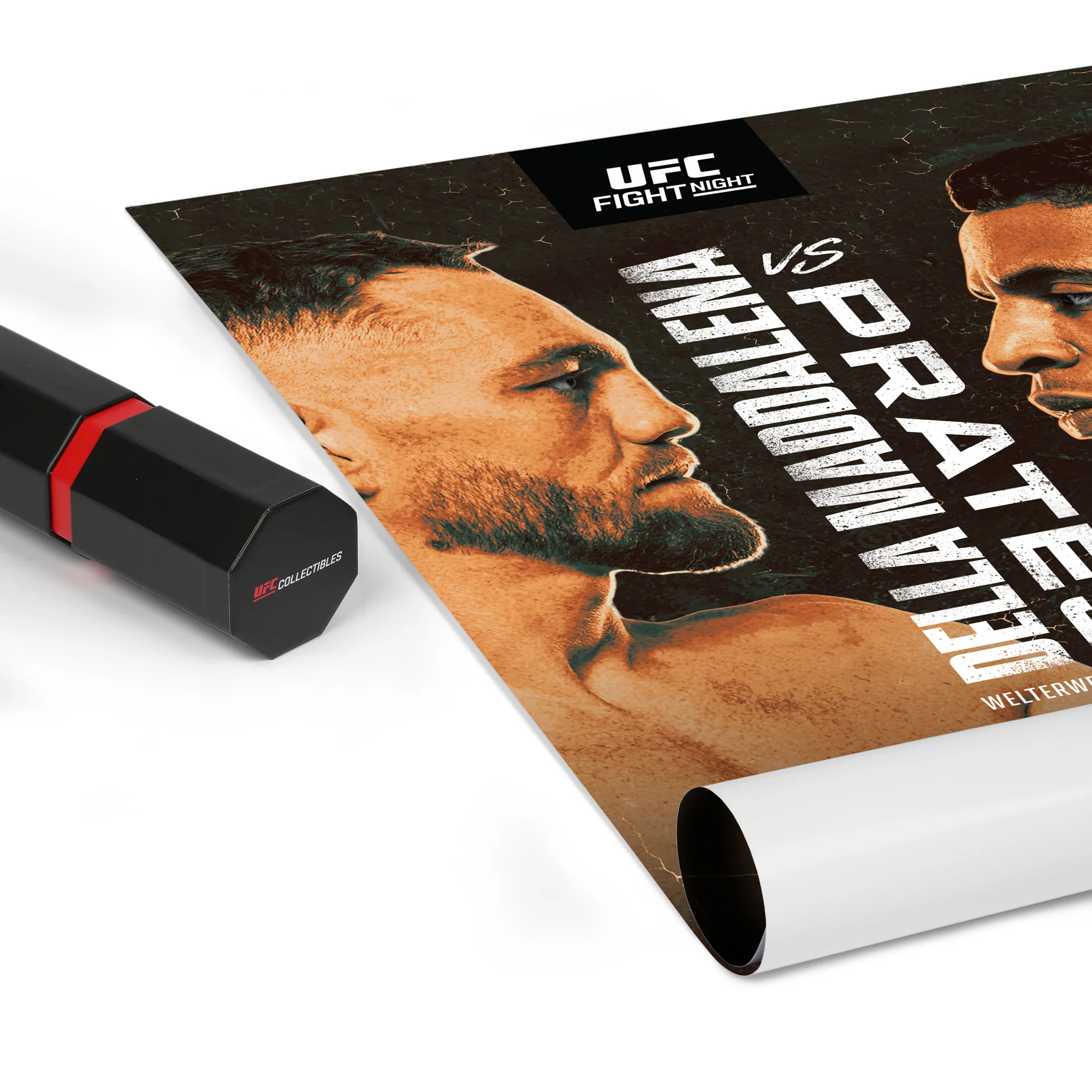 UFC Fight Night: Della Maddalena vs Prates First Edition Autographed Event Poster - Image 5