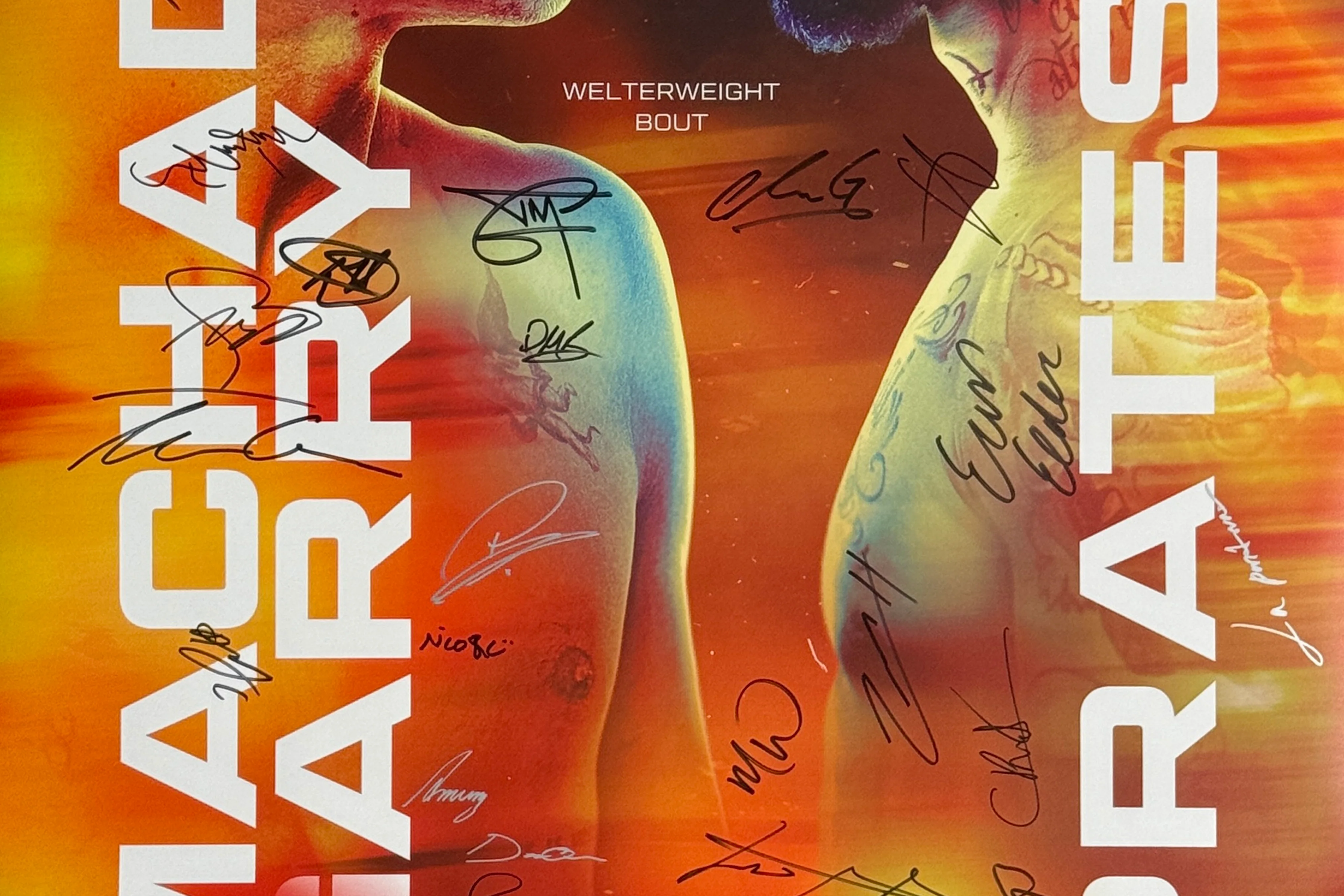 UFC Fight Night: Machado Garry vs Prates Autographed Event Poster - Image 3