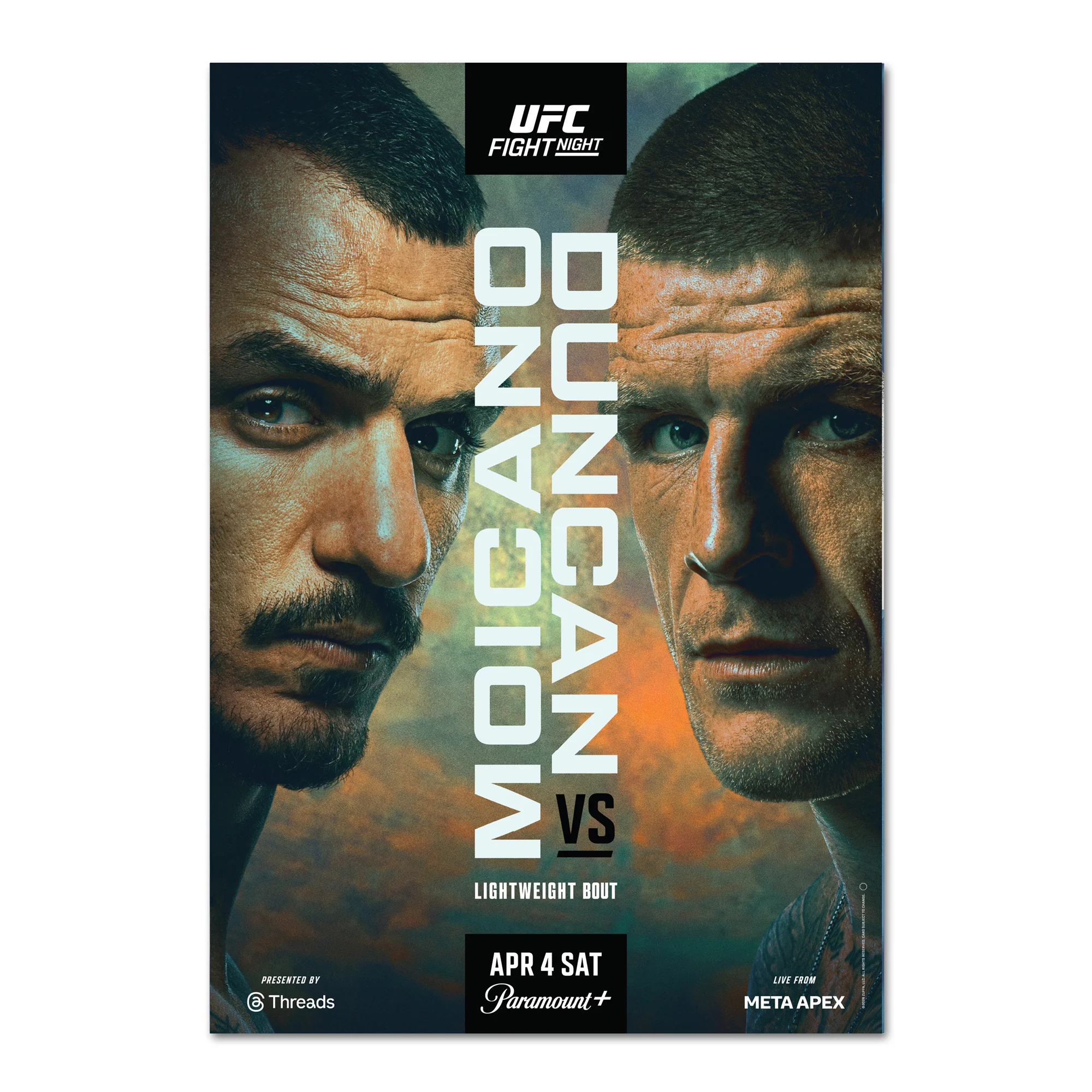 UFC Fight Night: Moicano vs Duncan Autographed Event Poster - Image 3