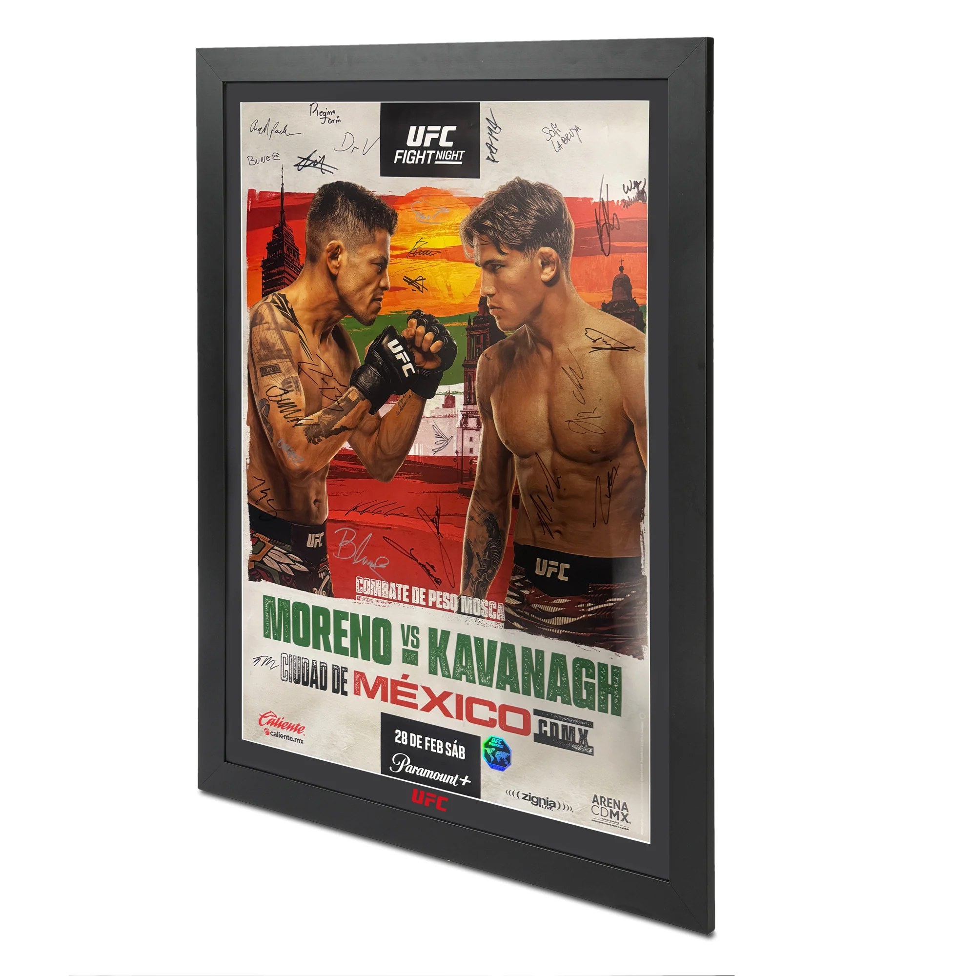 UFC Fight Night: Moreno vs Kavanagh Autographed Event Poster - Image 2