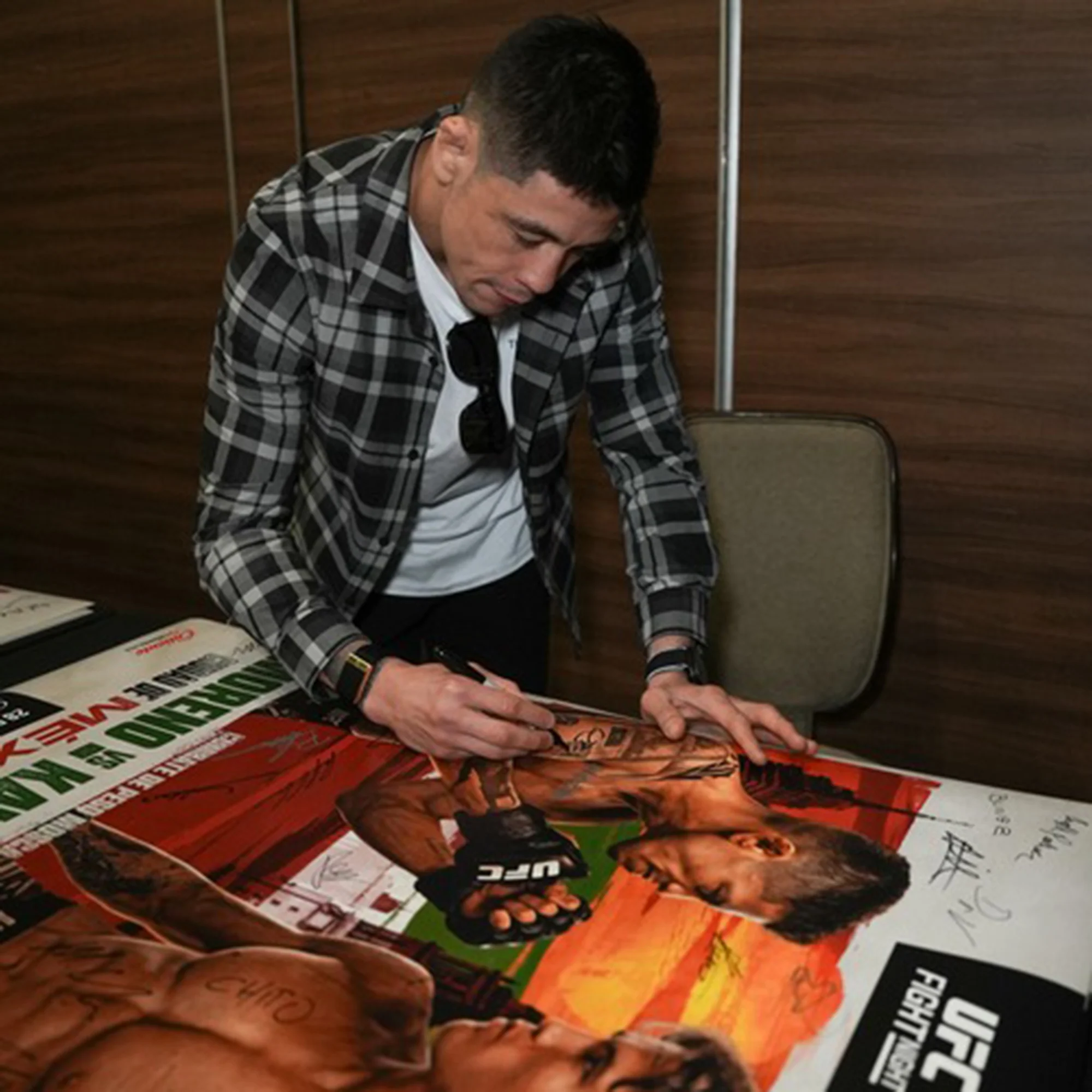 UFC Fight Night: Moreno vs Kavanagh Autographed Event Poster - Image 4