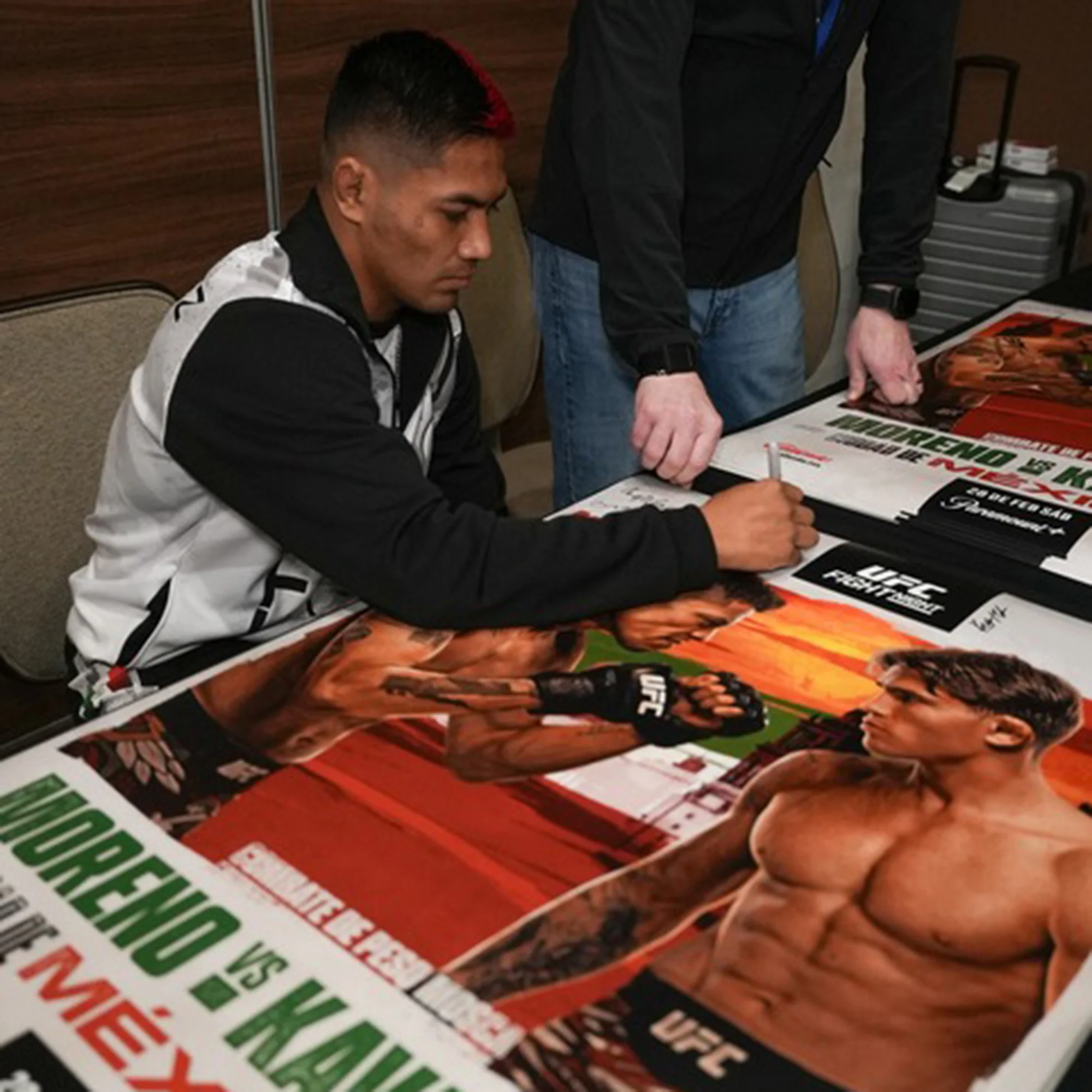 UFC Fight Night: Moreno vs Kavanagh Autographed Event Poster - Image 5