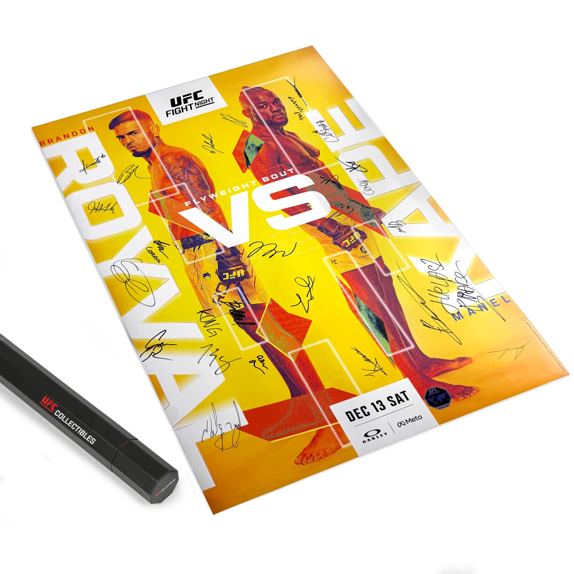 UFC Fight Night: Royval vs Kape Autographed Event Poster - Image 4