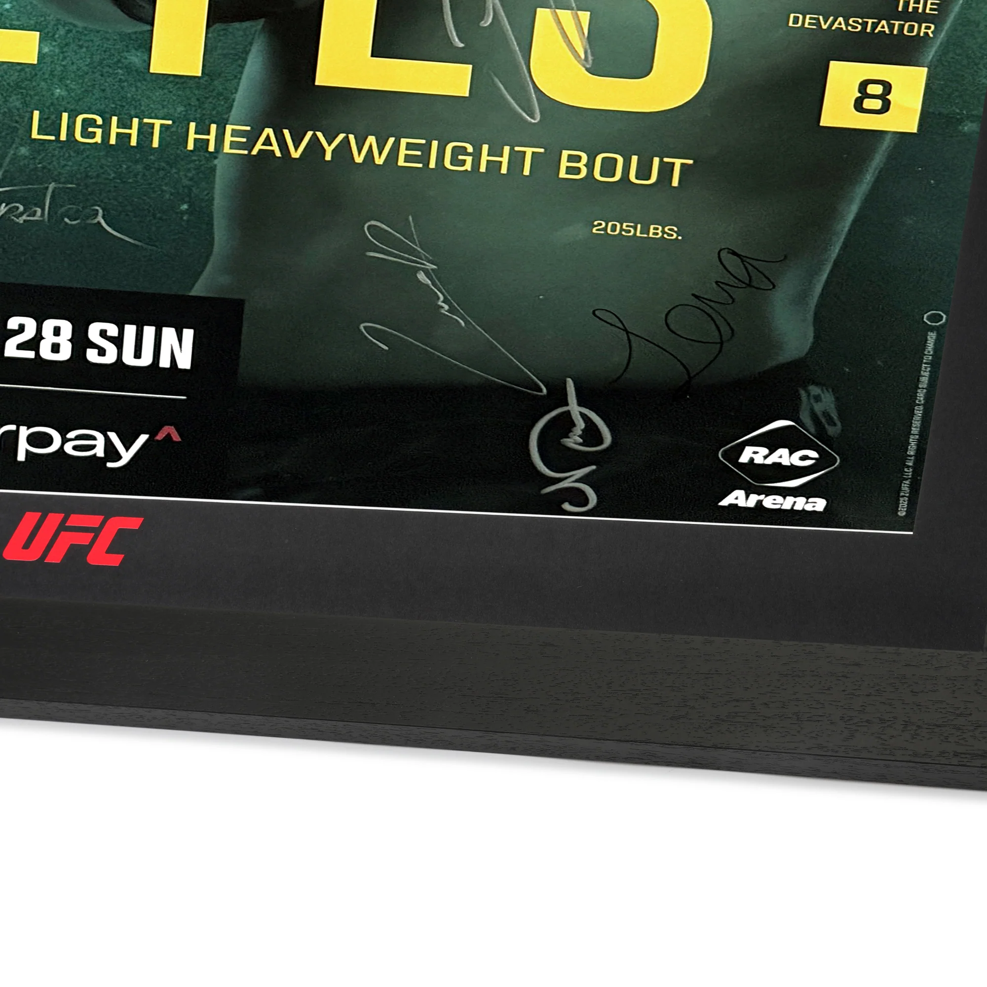 UFC Fight Night: Ulberg vs Reyes Autographed Event Poster - Image 9