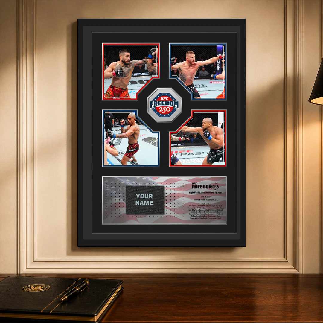 UFC Freedom 250: Topuria vs Gaethje Name on Canvas - Image 6